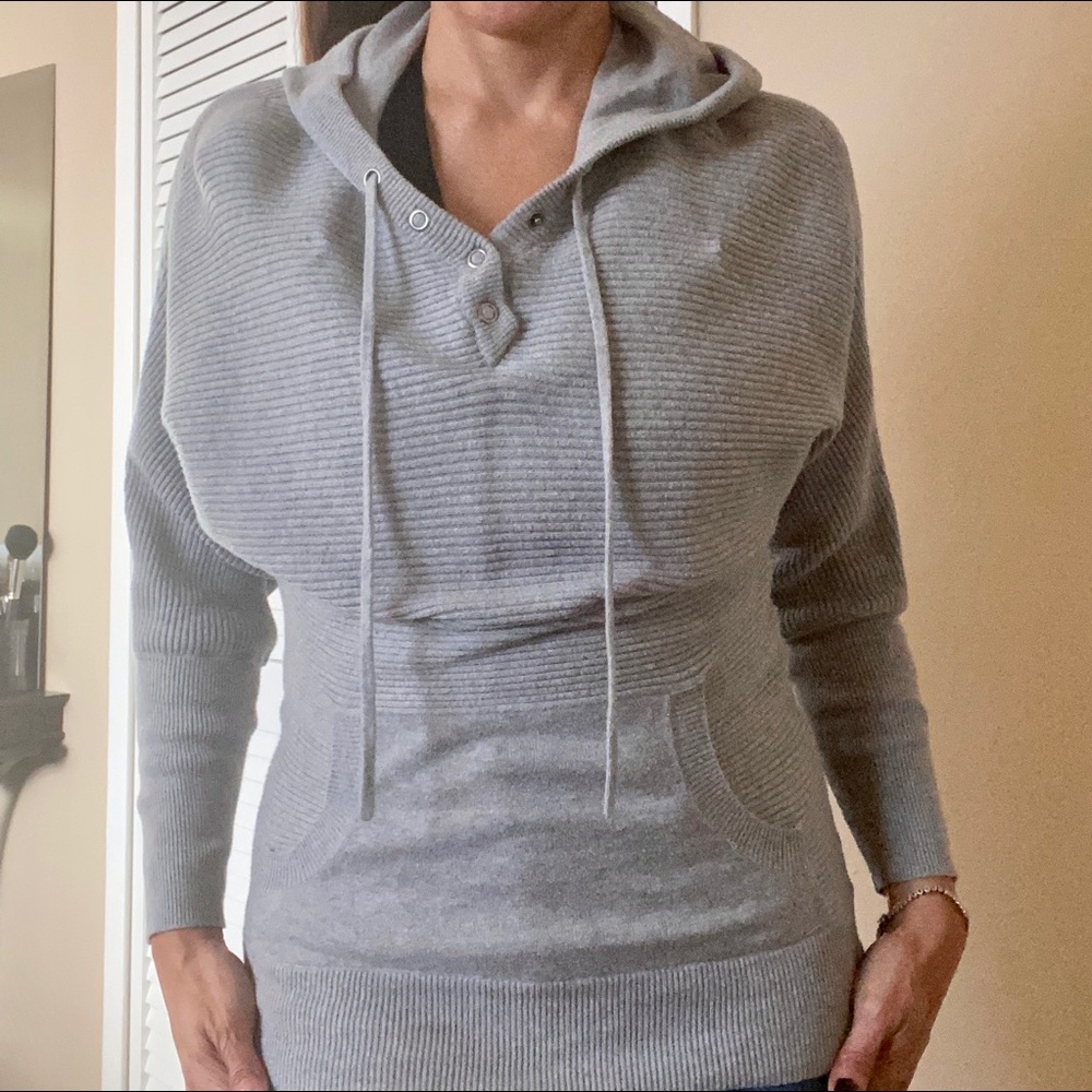 Athleta Pre ❤️d Knit Pullover Hoodie